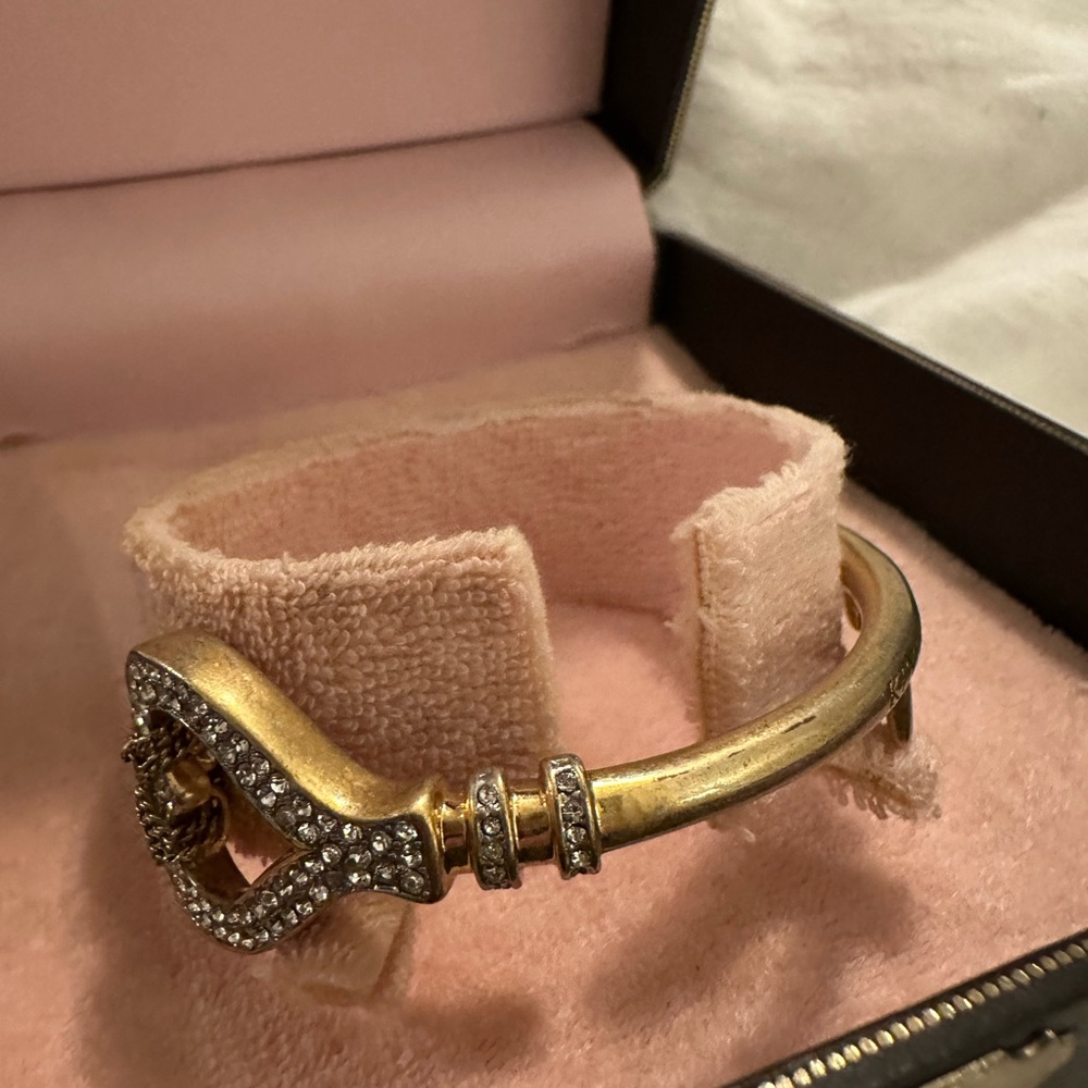 Vintage Y2K Juicy Couture Gold Bracelet with Silver Accents